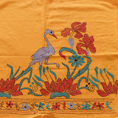 Designer Kantha Stitch Blouse Fabric