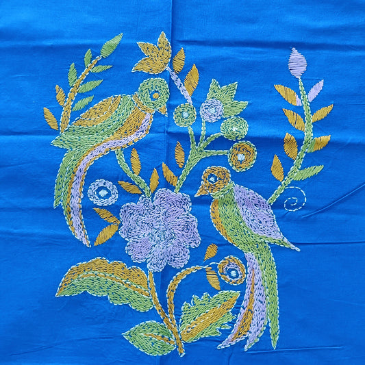 Designer Kantha Stitch Blouse Fabric