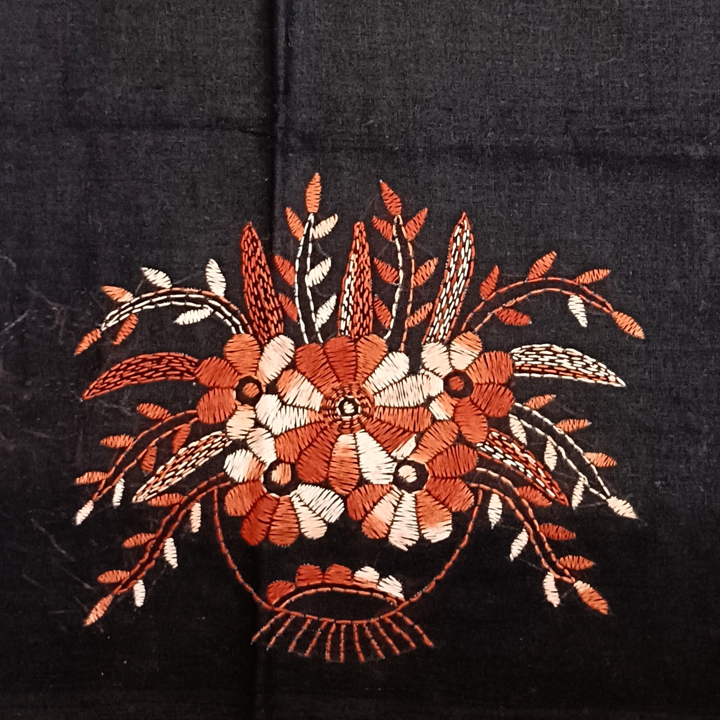 Kantha Stitch Cotton Half Work Blouse Fabric