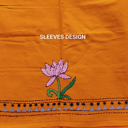 Designer Kantha Stitch Blouse Fabric