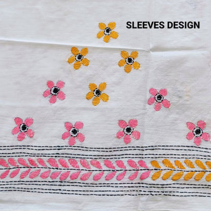Designer Kantha Stitch Blouse Fabric