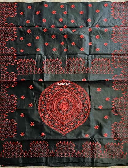 Karukriti - Bengal Kantha Semi Silk Sarees