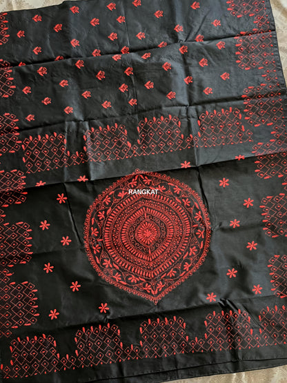 Karukriti - Bengal Kantha Semi Silk Sarees