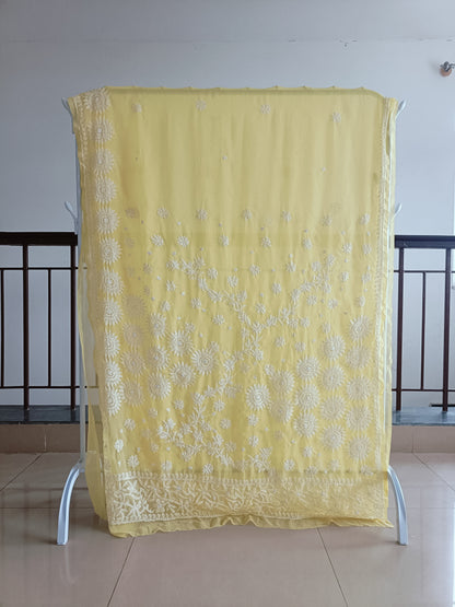Soft Georgette Chikankari Saree