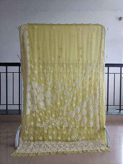 Soft Georgette Chikankari Saree