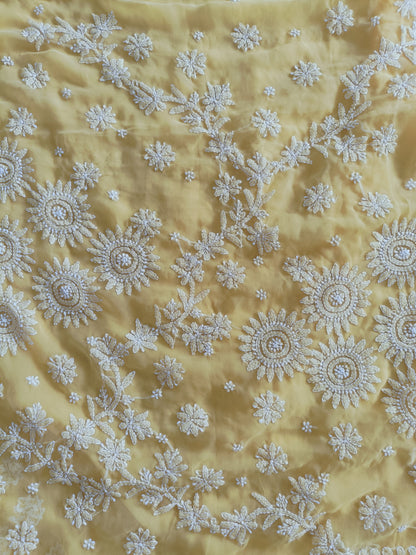 Soft Georgette Chikankari Saree