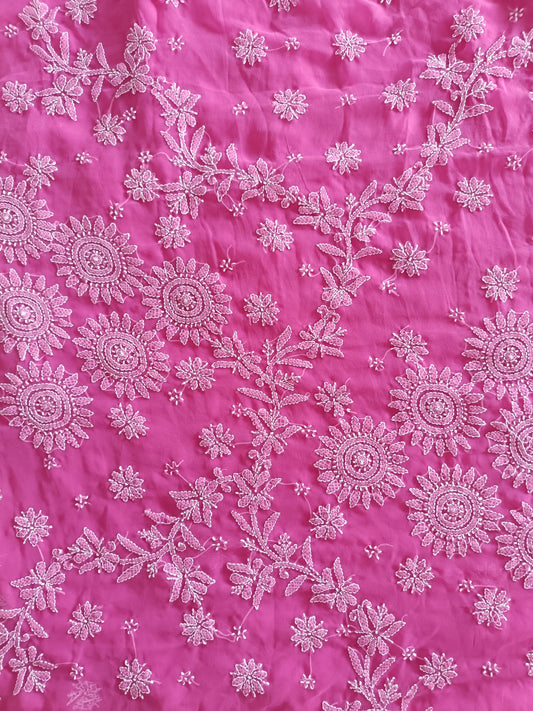 Soft Georgette Chikankari Saree