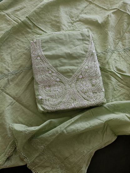 Handcrafted Chikankari Full Apparel Suit set