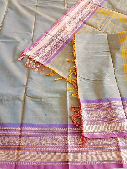 à¤®à¤¨à¥‹à¤¹à¤°à¤¿ | Manohari - Traditional Kanchi South Cotton Saree - Saree | Tags: South Cotton