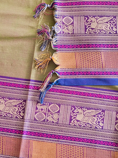 à¤•à¤²à¥à¤ªà¤¿à¤¤à¤¾ | Kalpita - Traditional Kanchi South Cotton Saree - Saree | Tags: South Cotton