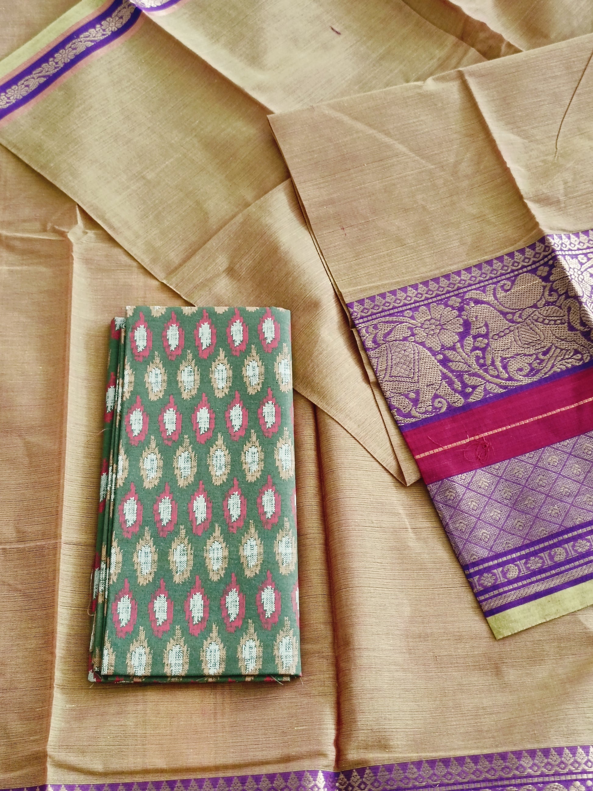 चरिता | Charita - Traditional Chettinadu South Cotton Saree - Saree | Tags: South Cotton
