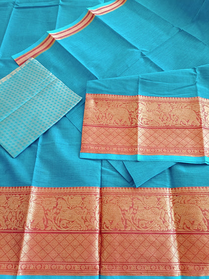 à¤µà¤°à¥à¤£à¤¿à¤•à¤¾ | Varnika - Traditional Chettinadu South Cotton Saree - Saree | Tags: South Cotton
