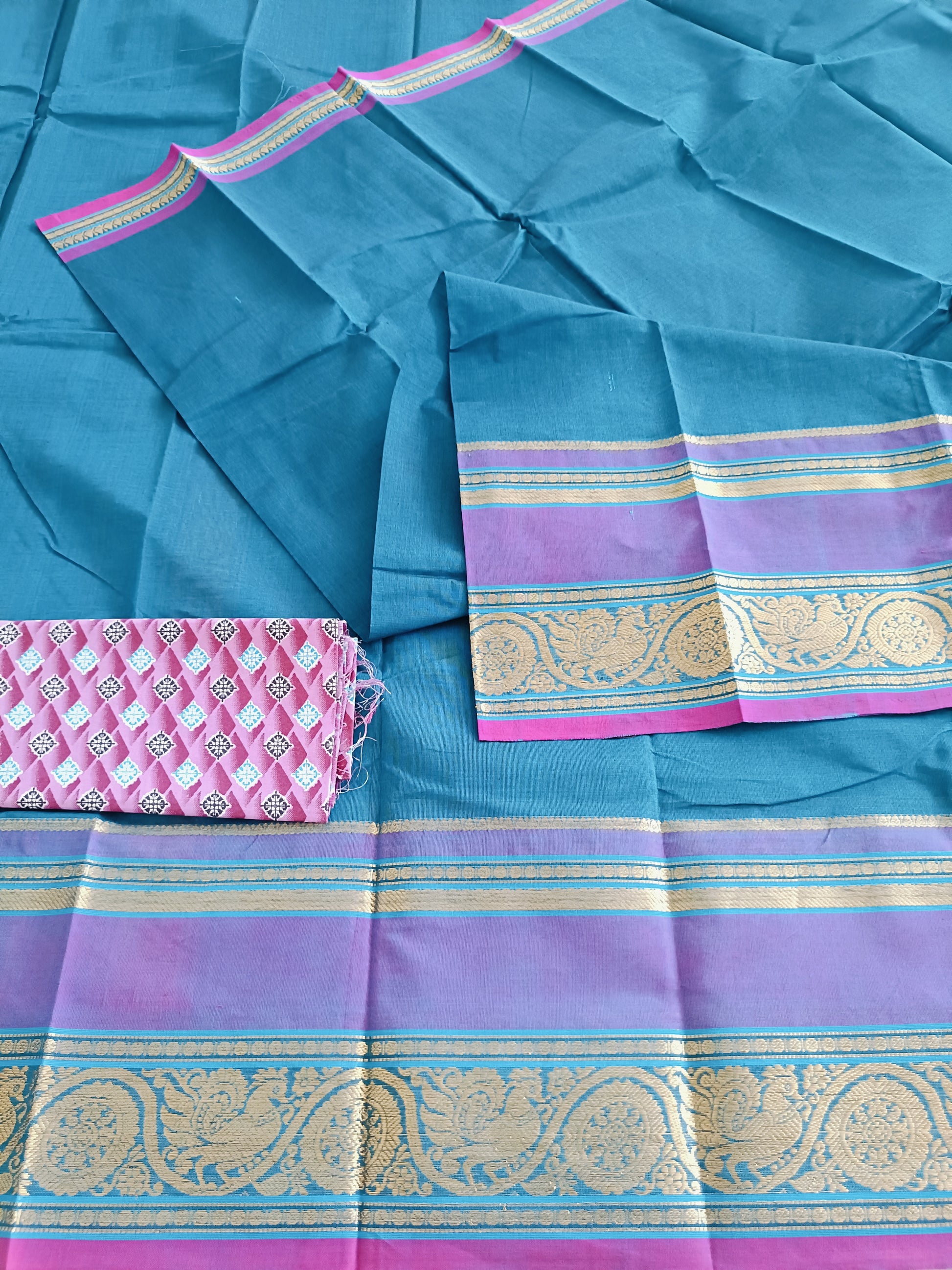 सुंदरी | Sundari - Traditional Chettinadu South Cotton Saree - Saree | Tags: South Cotton