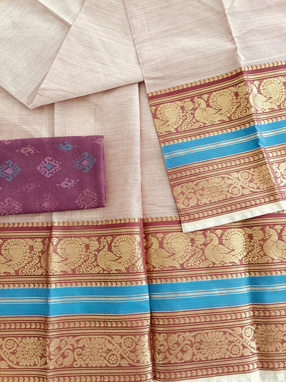 à¤®à¥‹à¤¹à¤¿à¤¨à¥€ | Mohini - Traditional Chettinadu South Cotton Saree - Saree | Tags: South Cotton