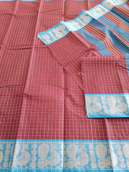 à¤¶à¤—à¥à¤¨ | Shagun - Traditional Kanchi South Cotton Saree - Saree | Tags: South Cotton