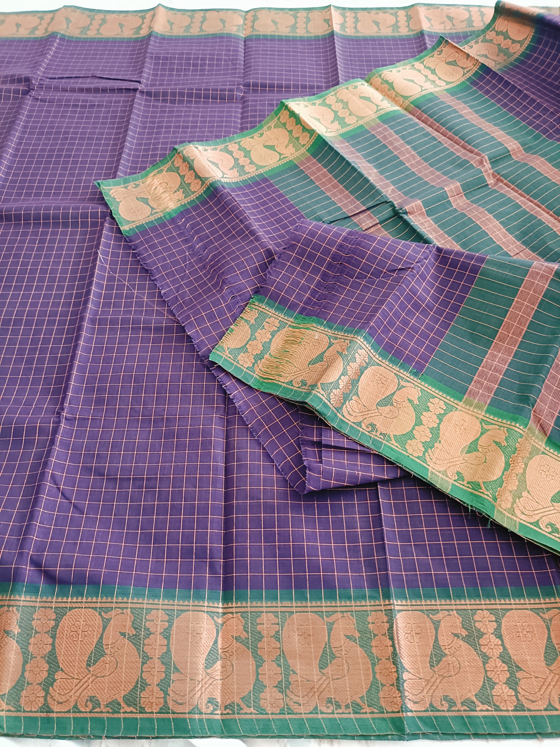 हेमांगिनी | Hemangini - Traditional Kanchi South Cotton Saree - Saree | Tags: South Cotton