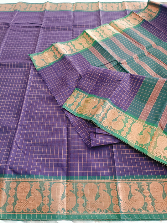 à¤¹à¥‡à¤®à¤¾à¤‚à¤—à¤¿à¤¨à¥€ | Hemangini - Traditional Kanchi South Cotton Saree - Saree | Tags: South Cotton