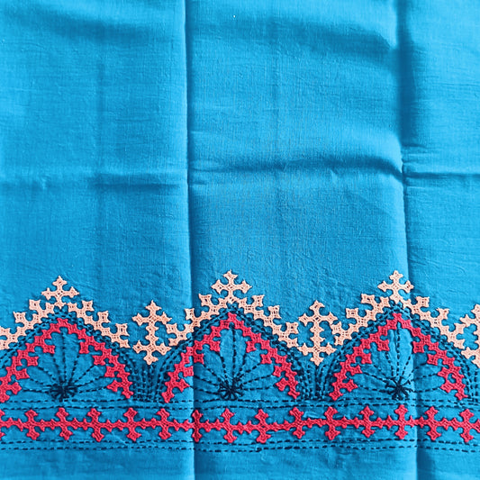 कमलनील - Pure Cotton Kutchi Cotton Fabric Blouse - Fabric | Tags: Kutchi Cotton Fabric Blouse