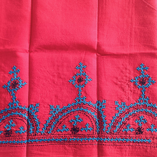 अग्निशिखा - Pure Cotton Kutchi Cotton Fabric Blouse - Fabric | Tags: Kutchi Cotton Fabric Blouse