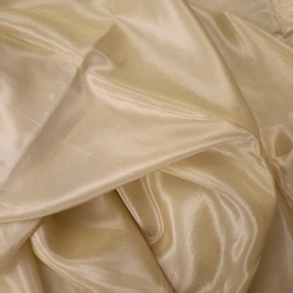 सुनहरी चमक - Premium Gold Zari Tissue Silk Fabric Plain - Fabric | Tags: Silk