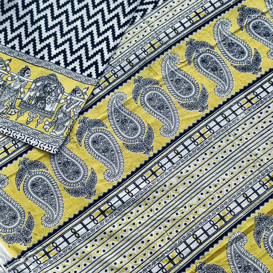 देवविवाहोत्सव - Handmade Kalamkari Mul Cotton Sarees - Saree | Tags: Kalamkari Mul Cotton