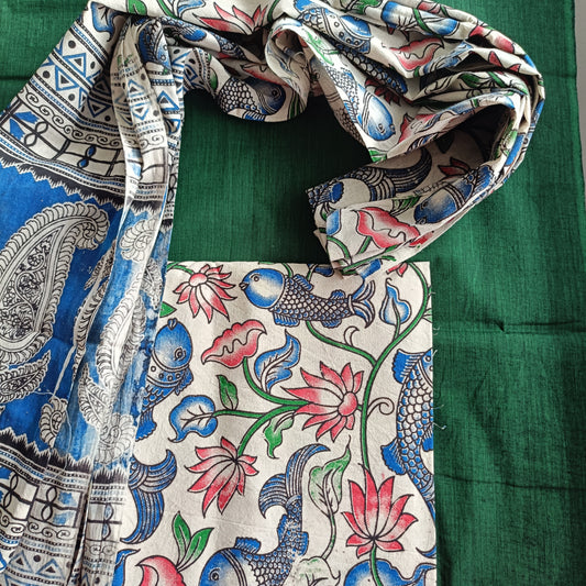 तारा - Kalamkari Pure Cotton Apparel - Unstitched Apparel | Tags: Kalamkari Cotton Apparel
