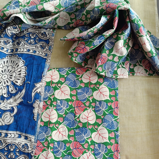 सावित्री - Kalamkari Pure Cotton Apparel - Unstitched Apparel | Tags: Kalamkari Cotton Apparel