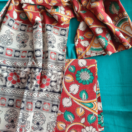 आरुणी - Kalamkari Pure Cotton Apparel - Unstitched Apparel | Tags: Kalamkari Cotton Apparel