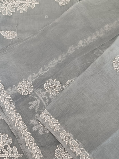 गंगा - Chikankari Cotton Saree