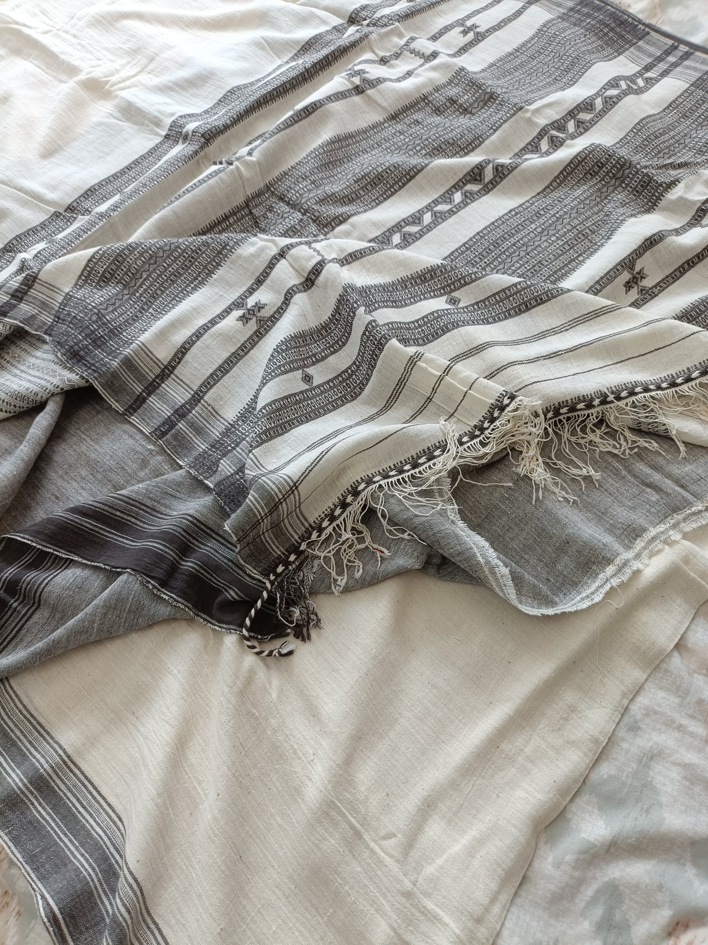 विरासत - Pure Handwoven Kala Cotton Saree - Sustainable l Organic l Ethical