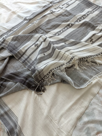 विरासत - Pure Handwoven Kala Cotton Saree - Sustainable l Organic l Ethical