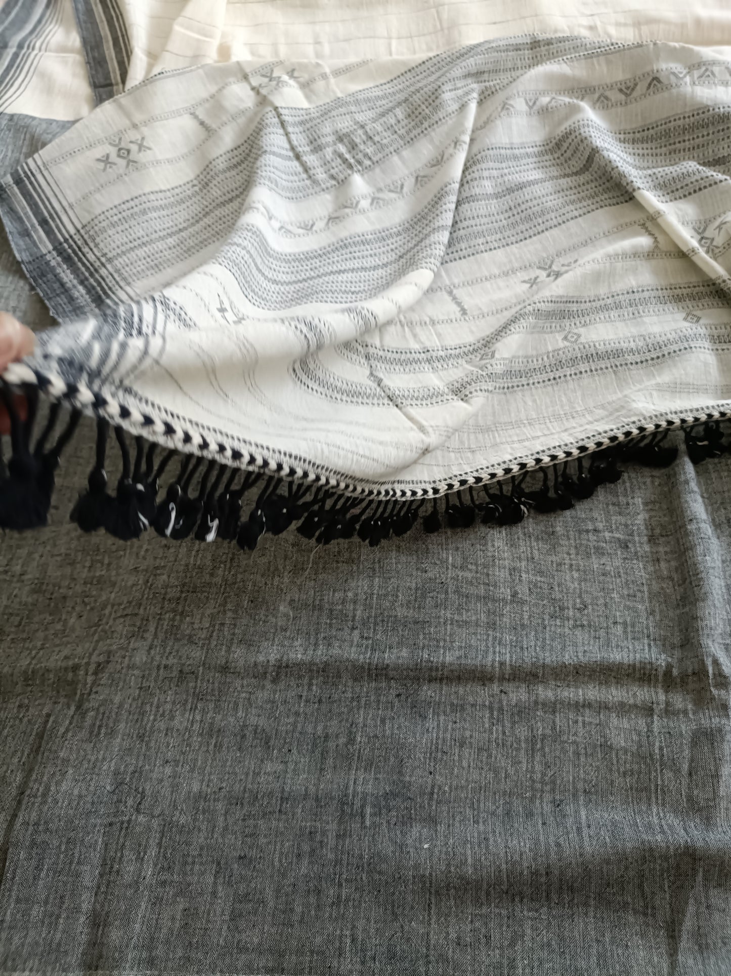 सांचा - Pure Handwoven Kala Cotton Saree - Sustainable l Organic l Ethical