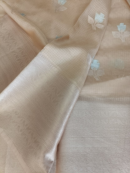कांचनलता - Gorgeous Kota Doria Saree with Heavy Zari Work