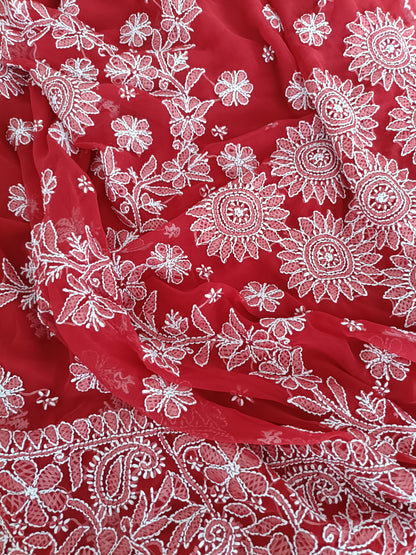 रूहानी - Soft Georgette Chikankari Saree