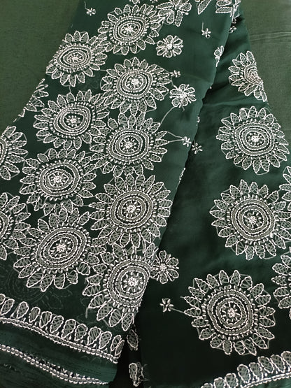 नीरजा - Soft Georgette Chikankari Saree