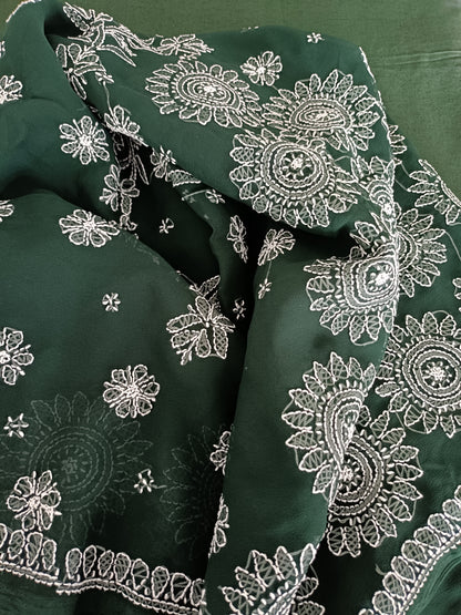नीरजा - Soft Georgette Chikankari Saree