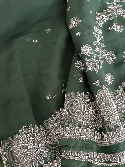 नीरजा - Soft Georgette Chikankari Saree