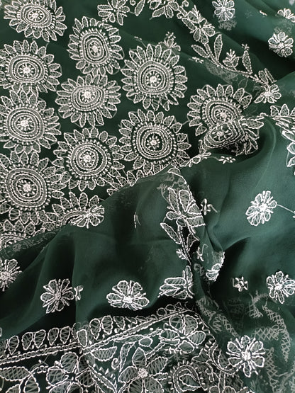 नीरजा - Soft Georgette Chikankari Saree