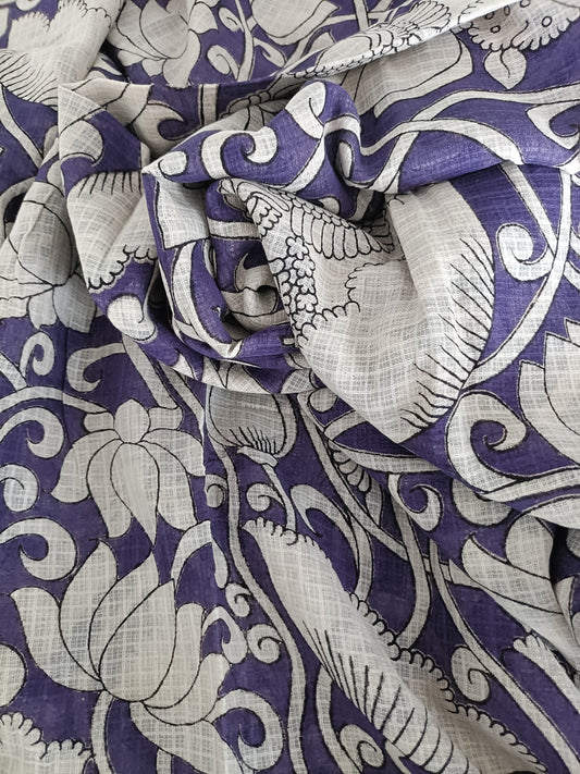 सिता - Pure Kota Handloom Cotton Handcrafted Kalamkari Sareep