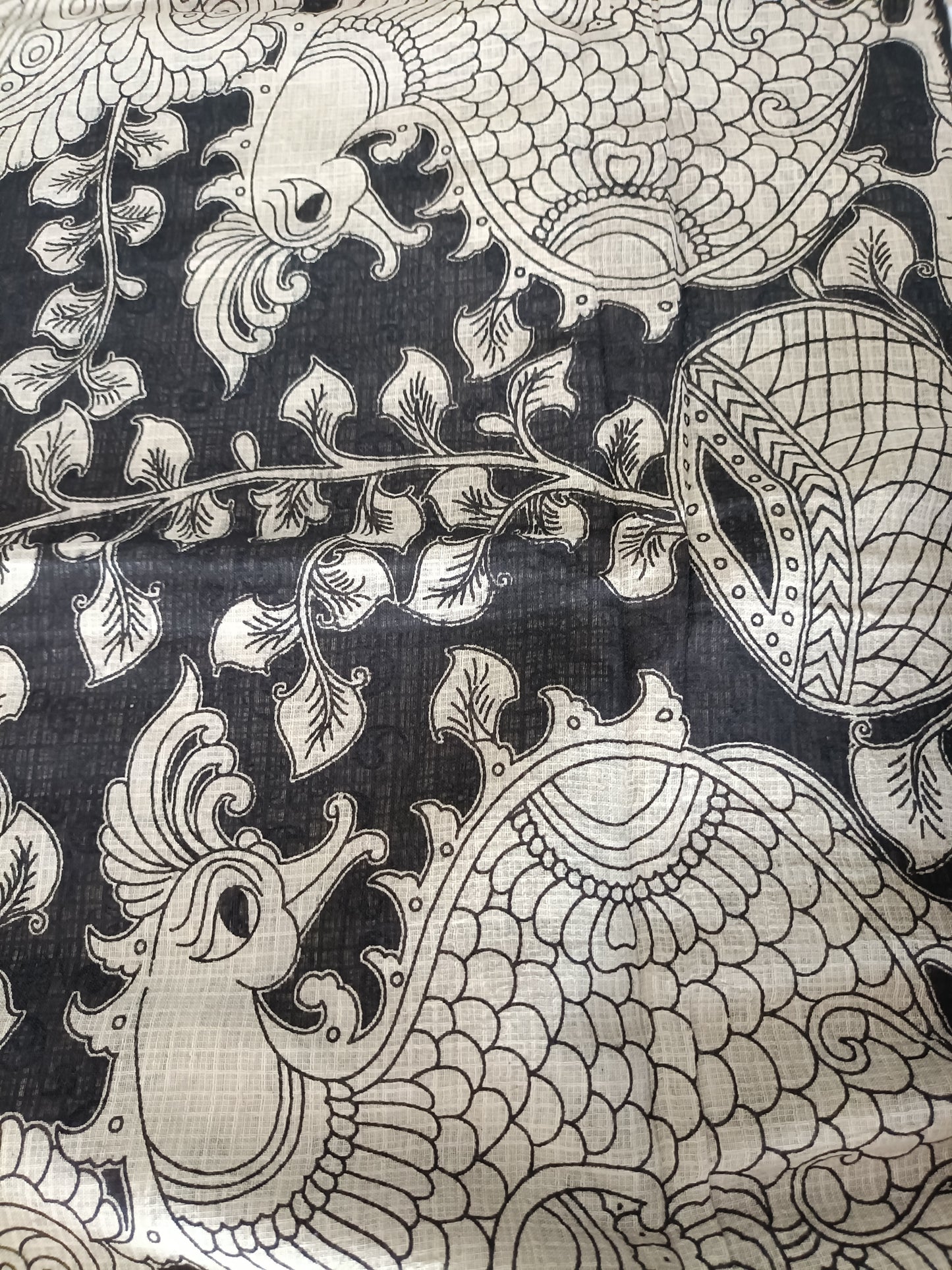 रूपिका - Pure Kota Handloom Cotton Handcrafted Kalamkari Saree