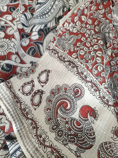 शिल्पिका - Pure Kota Handloom Cotton Handcrafted Kalamkari Saree