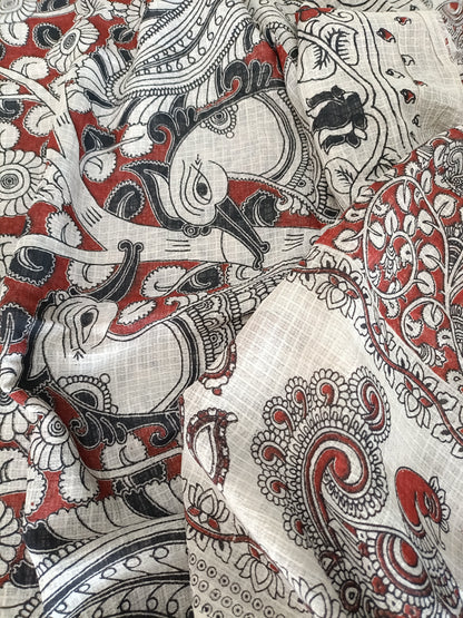 शिल्पिका - Pure Kota Handloom Cotton Handcrafted Kalamkari Saree