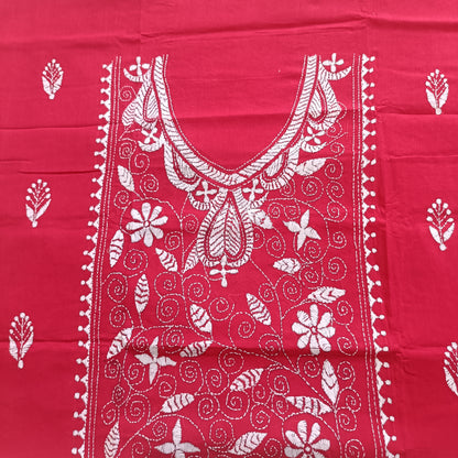 आभा – Pure Cotton Kantha Stitch Kurta Fabric