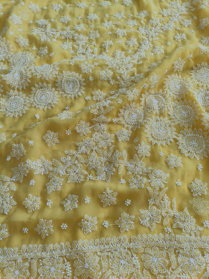 रिया - Soft Georgette Chikankari Saree