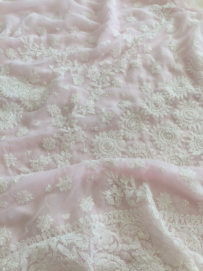 अपर्णा - Soft Georgette Chikankari Saree