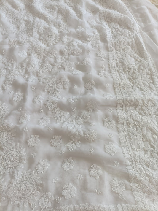 रश्मि - Soft Georgette Chikankari Saree
