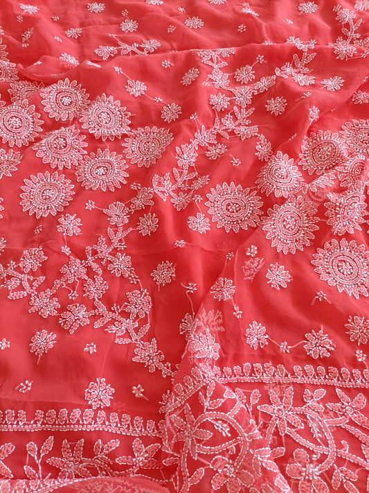 जान्हवी - Soft Georgette Chikankari Saree