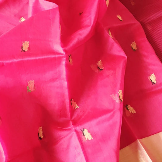 Pure Katan Chanderi Silk Saree