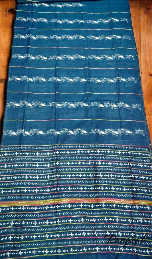 Handmade Kantha Stitch Khesh Cotton Saree