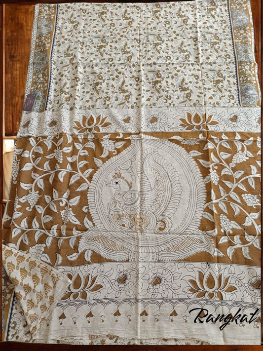 Handmade Kalamkari Mul Cotton Sarees